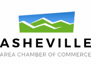 Asheville Area Chamber of Commerce Asheville Area Chamber of Commerce logo with stylized green hills under a blue sky.