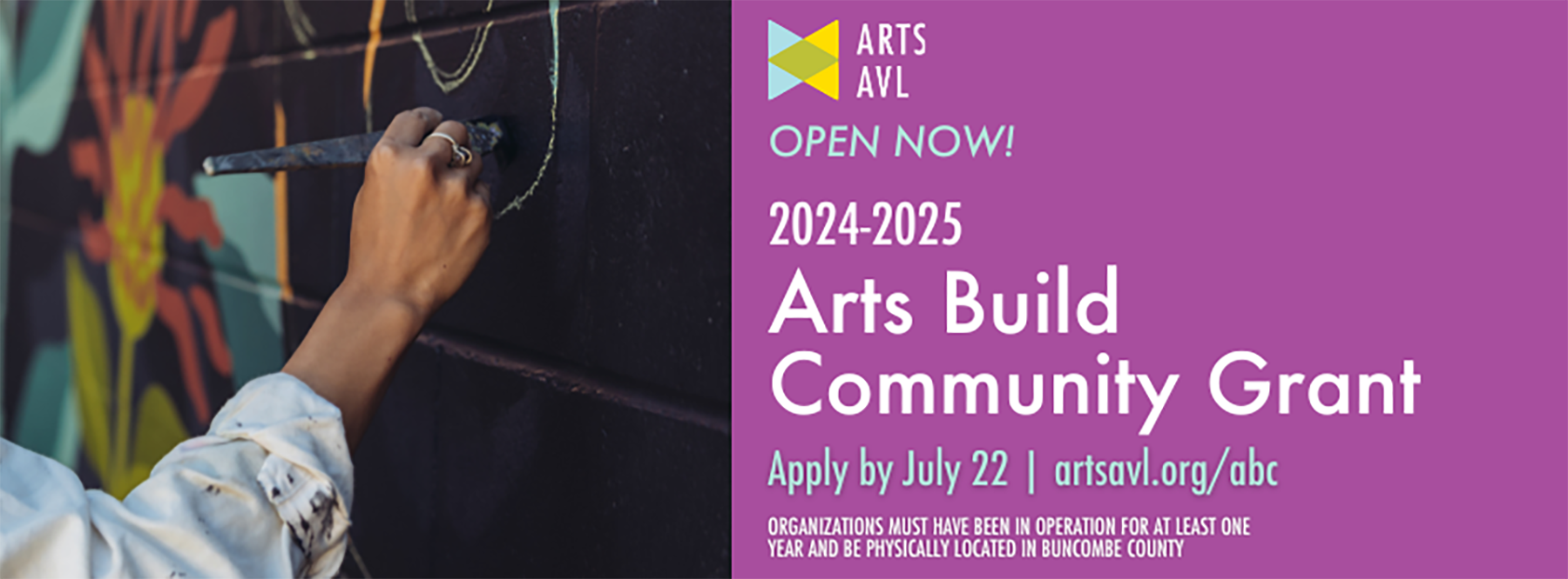 24-25 Arts Build Community Grant, Apply by July 22 at artsavl.org/abc