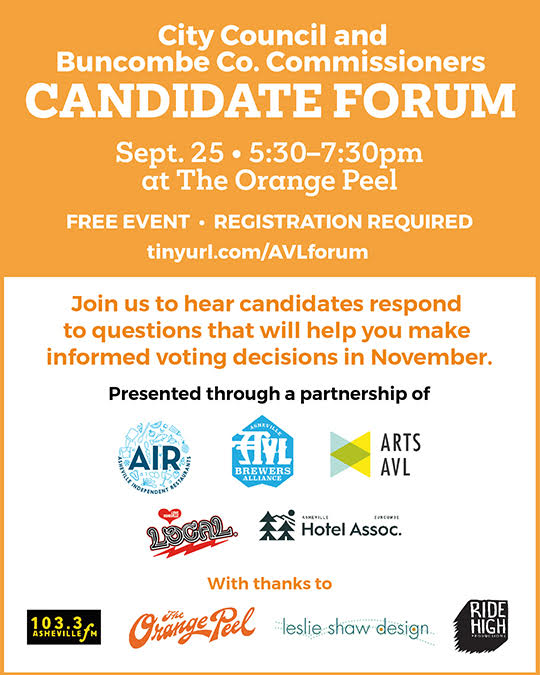 Candidate Forum Event Sept 25 from 5:30-7:30