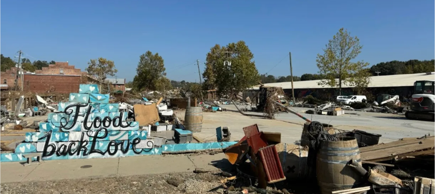 Flood Back Love mural in the River Arts District, photo by Starr Sariego