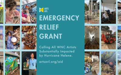 Arts AVL Launches Emergency Relief Grant to Meet Immediate Needs of Artists Impacted by Hurricane Helene