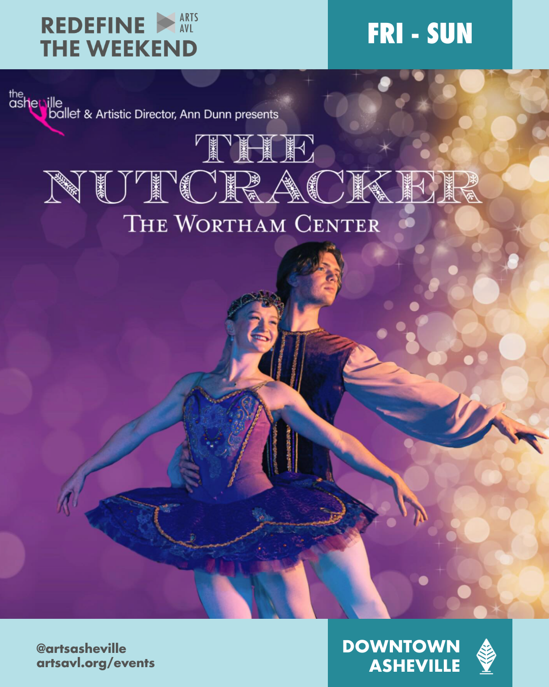 DOWNTOWN Image is of two individuals participating in a glass blowing class with text over the top that says "flame shop: 30 minute make your own"