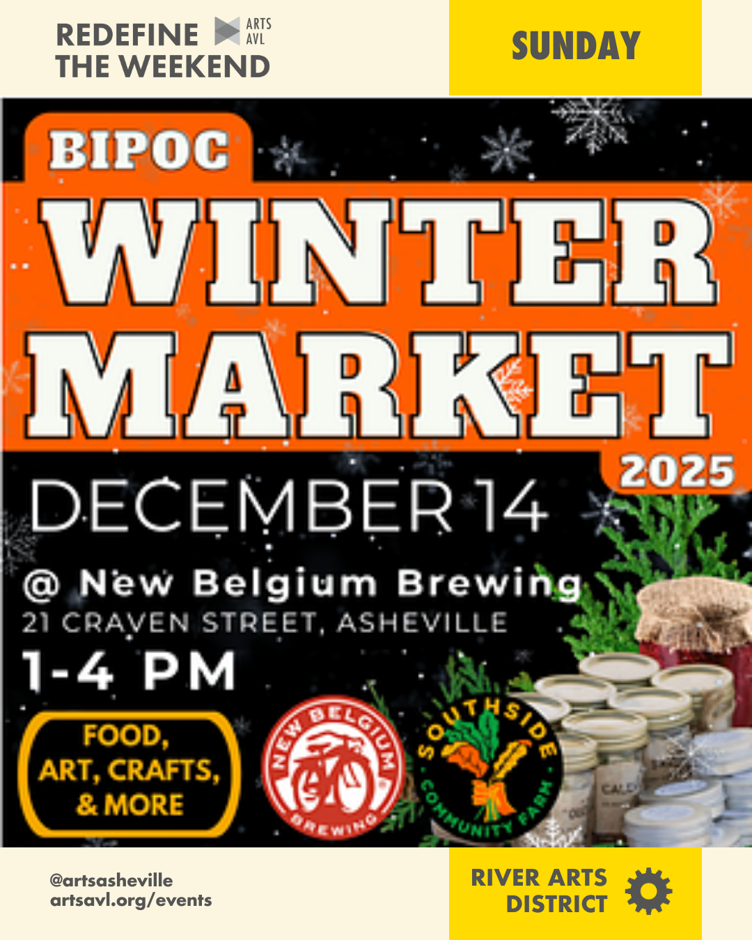 RAD 2 Image is of a silhouette of a rooster on an orange background with orange and green graphic decorations. Text says "art in autumn 2025"